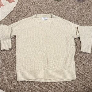 Old Navy Women's Beige Crew Neck Sweater